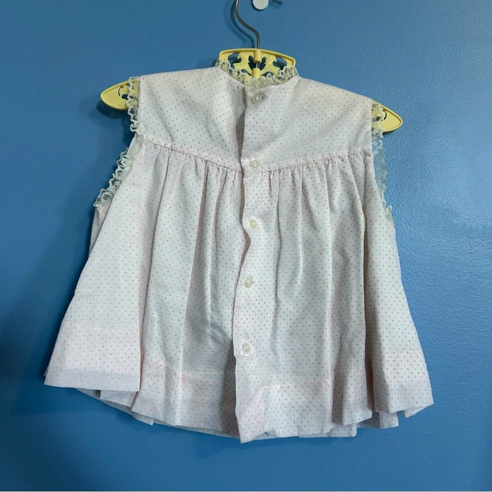 Vintage 70s 80s Tiny Tots Originals 3 piece set pink coat dress bonnet toddler